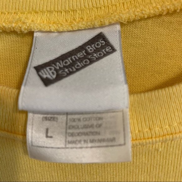 Vintage Warner Bros Long Sleeve Pocket Tee Tweety Bird Embroidered  VTG - Picture 5 of 9